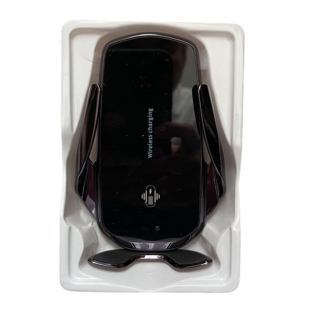 15W Wireless Car Phone Holder Charger Auto-Clamping Qi Fast Charging